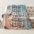 Christian Bible Verse Blanket for Women - Soft Plush Throw