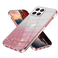 Anlalish Compatible with Honor X8B Case Glitter Clear Cases Honor X8B Phone Case Silicone Plating Fundas Protection Shockproof Bling 2 in 1 Cover for Girls (Pink)