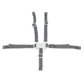 Ele Toys Replacement Part for Fisher-Price SpaceSaver High Chair - HGX43 + Many More Models ~ Replacement 5 Point Gray Strap ~ Waist Crotch and Shoulder Straps
