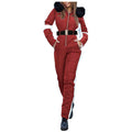Ski Outfits For Women Ropa Para Nieve Mujer De Suits Snowsuit Womens One Piece Jumpsuit Adult Clothes Skiing OverallsWomens Ski SuitWomens Snowsuit One PieceRed Large