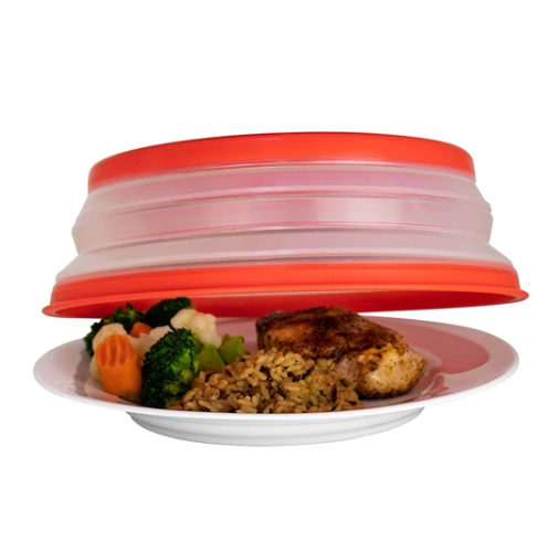 Collapsible Microwave Food Splash Cover
