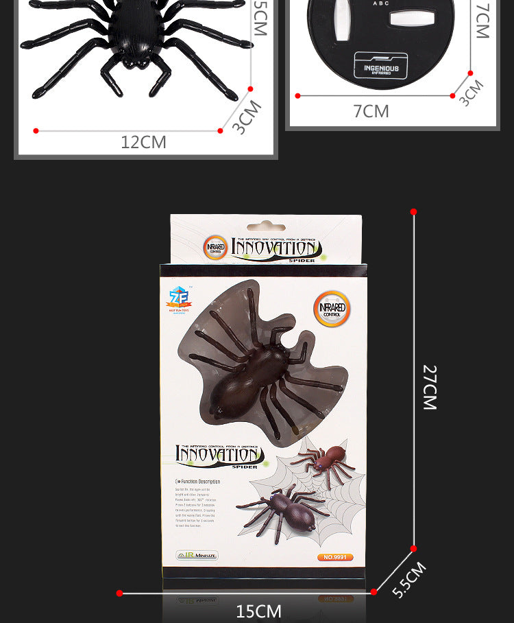 Araña Electrónica Control Remoto Mascota Juguete Realista