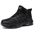 LARNMERN Men Non Slip Boots Restaurant Service Breathable Mesh Waterproof Outdoor Shoes Slip Resistant Work Ankle Boot Chef Zapatos Trabajo Casual Hiking Sneakers (Black9.5)