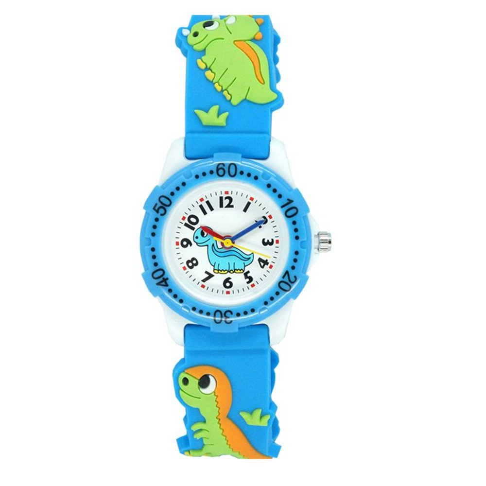 ele ELEOPTION Kids Watch for Girls Boys Time Machine Analog Waterproof Toddlers Watch 3D Cute Cartoon Silicone Wristwatch for Little Boys Girls Birthday Gift